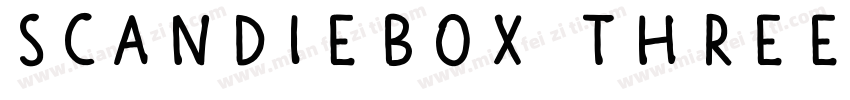 Scandiebox Three Regular字体转换